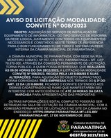 AVISO DE LICITAÇÃO MODALIDADE: CONVITE Nº 008/2023