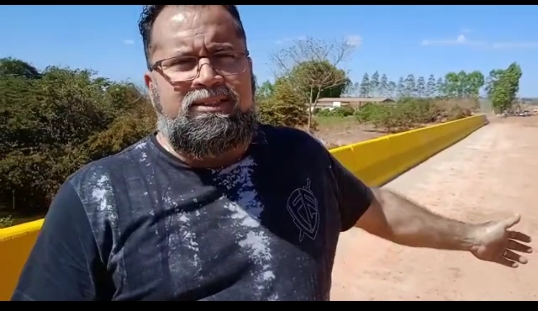 Em nome da Câmara Ver. João Lopes agradece governador pela obra das pontes do anel viário em Paranatinga