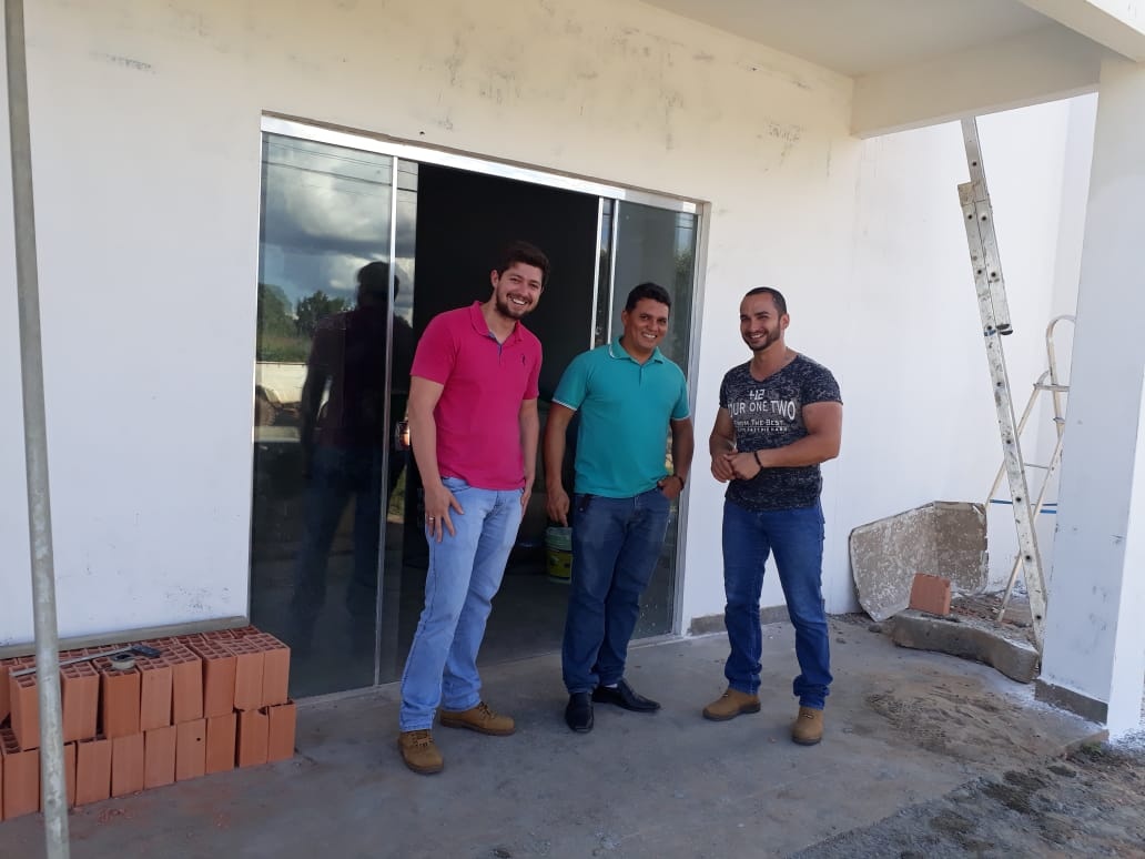 Labiga vistoria  obras do PSF do bairro Concórdia