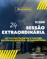 PUBLICAÇÃO DA 24ª SESSÃO EXTRAORDINÁRIA DE 15 DE NOVEMBRO DE 2023