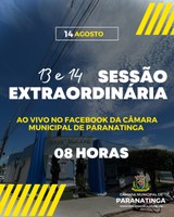 PUBLICAÇÃO DA PAUTA DA 13 e 14ª SESSÃO EXTRAORDINÁRIA DE 14 AGOSTO DE 2023