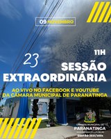 PUBLICAÇÃO DA PAUTA DA 23ª SESSÃO EXTRAORDINÁRIA DE 09 DE NOVEMBRO DE 2023
