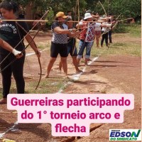 Vereador Edson do Sindicato, à convite, prestigia Primeira Copa Nativa de Arco e Flecha Feminina na Aldeia Pakuera Bakairi