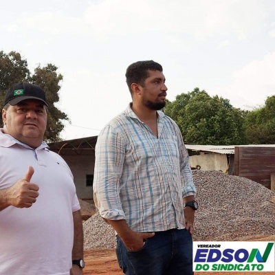 Vereador Edson do Sindicato acompanha e fiscaliza início da construção da Ponte de Concreto da Bica Dagua 