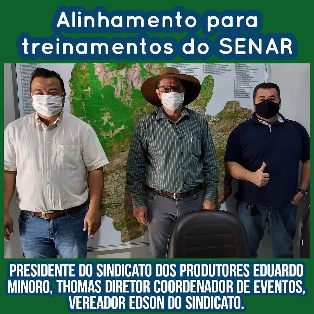 Vereador Edson do Sindicato alinha com Sindicato/SENAR treinamento de Formação Profissional Rural para a comunidade Bakairi