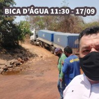 Vereador Edson do Sindicato foi solicitado para atender situação do desvio da ponte Bica Dágua