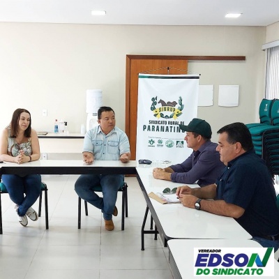 Vereador Edson do Sindicato participa de reunião do PAT SENAR/Sindicato preocupado com a Qualificação Profissional