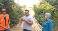 Vereador Labiga cobra do executivo providência para a ponte sobre Córrego do Rato em Paranatinga