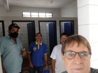 Vereadores fiscalizam obras do estádio municipal Dedezão em Paranatinga 