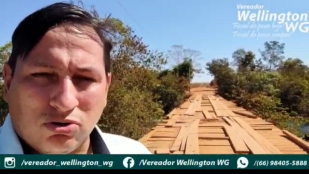 WG cobra solução para situação crítica em que se encontra a ponte sobre Rio Jatobá